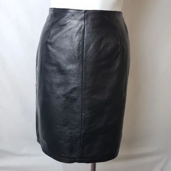 100% leather skirt