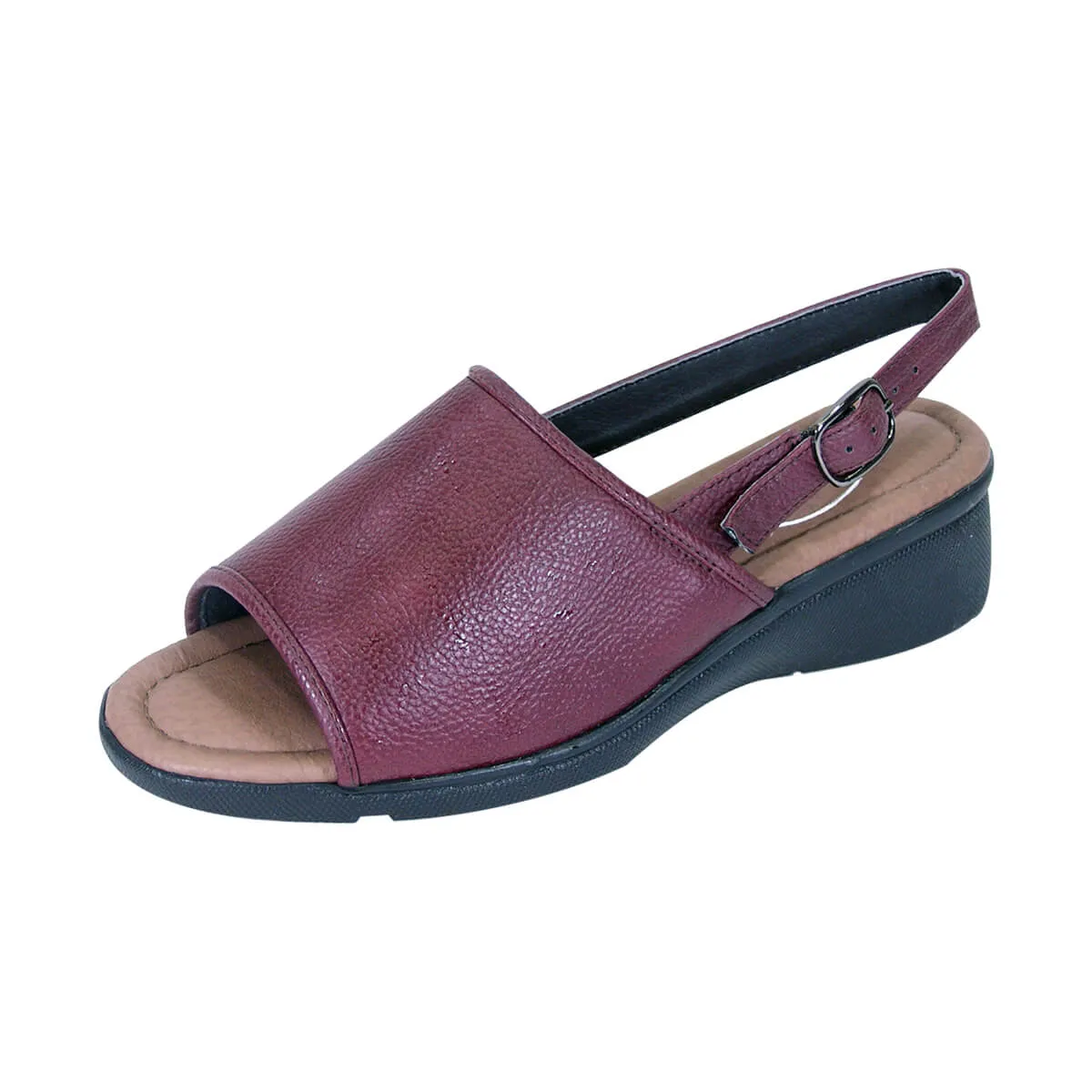 24 HOUR COMFORT Sally Women's Wide Width Leather Sandals