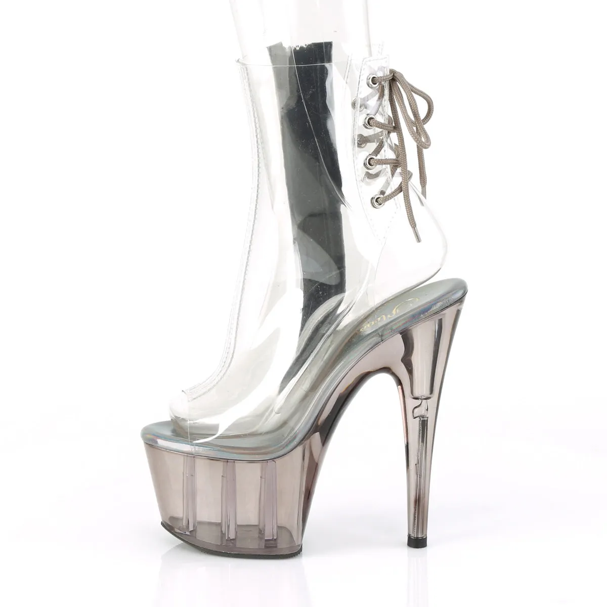 7 Inch Heel ADORE-1018CT Clear Smoke Tint