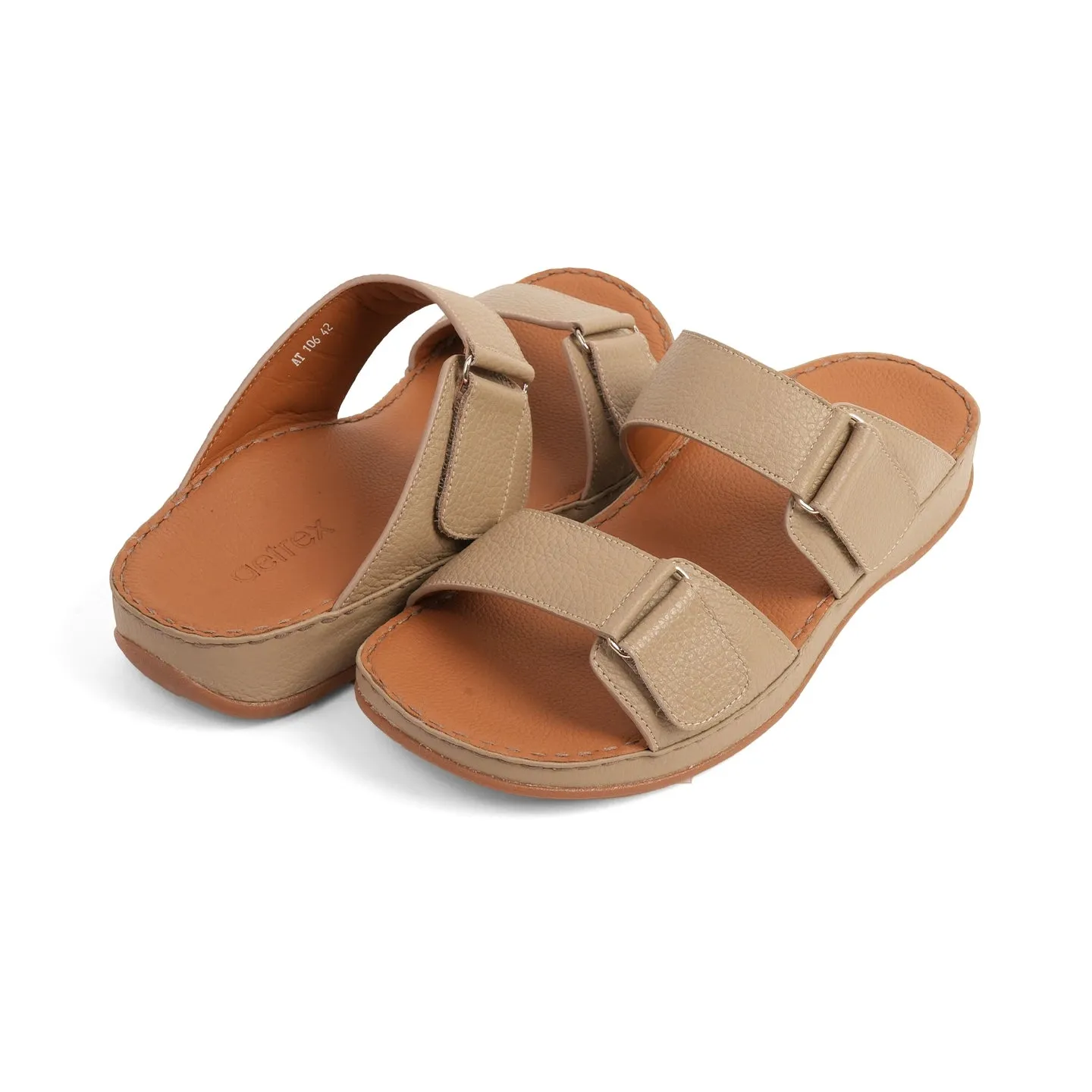 Aetrex Premium Comfort Arabic Sandals Stone