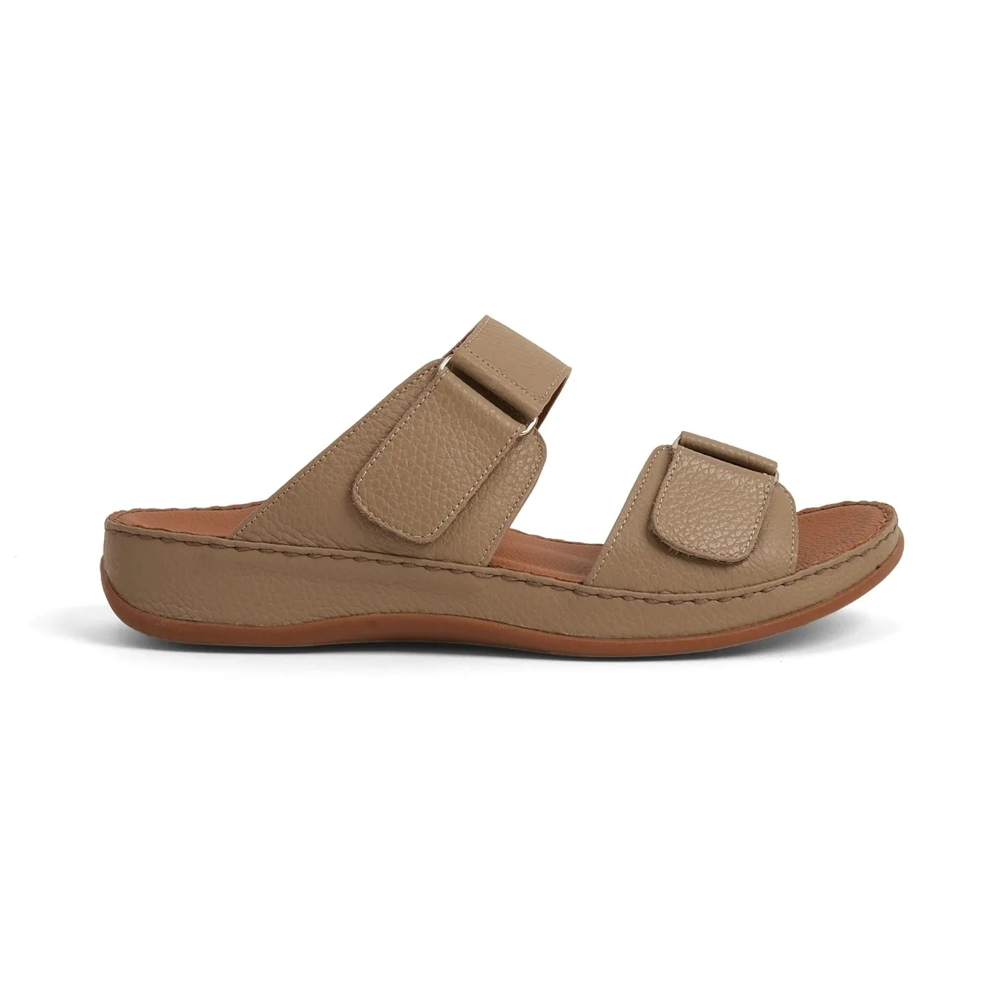Aetrex Premium Comfort Arabic Sandals Stone
