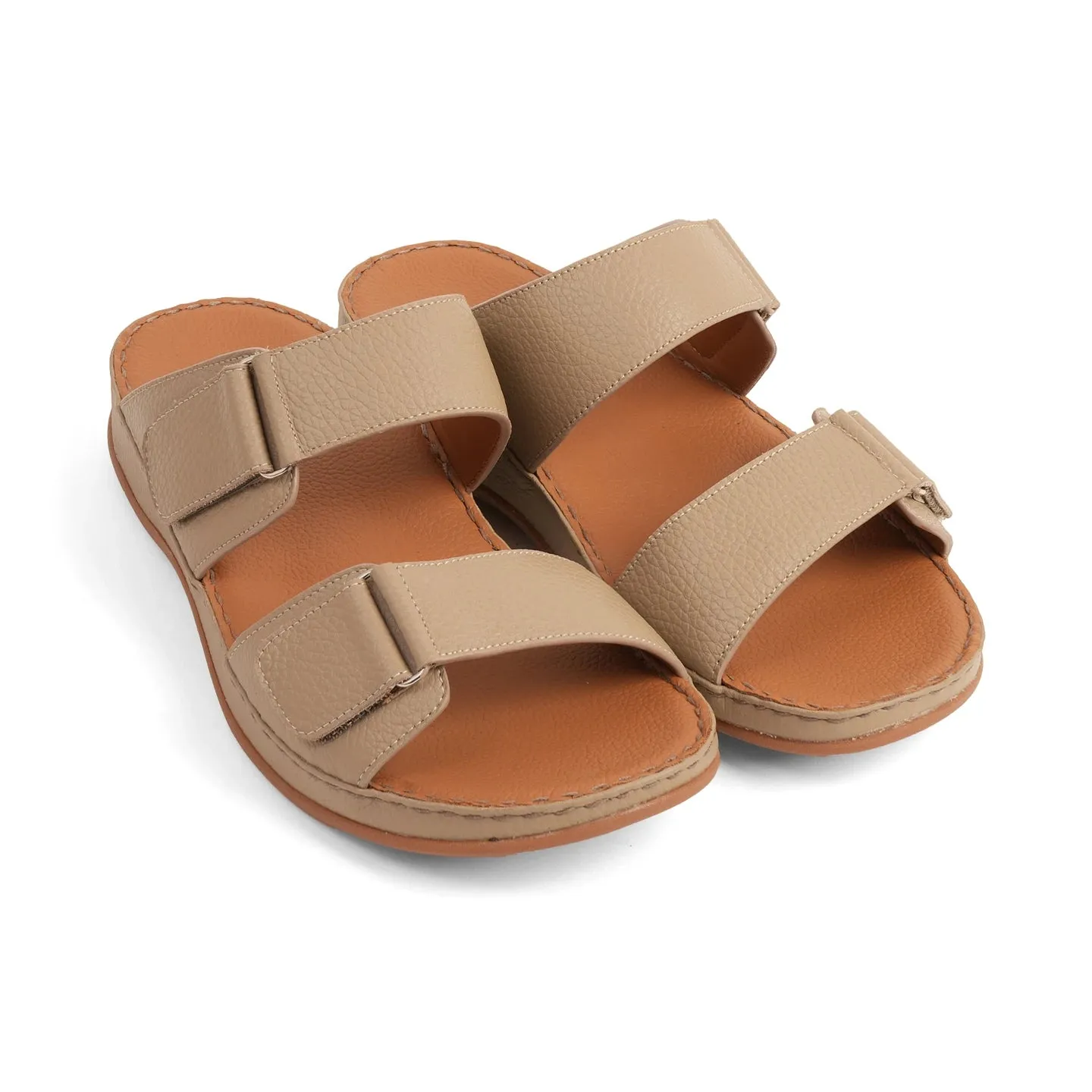 Aetrex Premium Comfort Arabic Sandals Stone