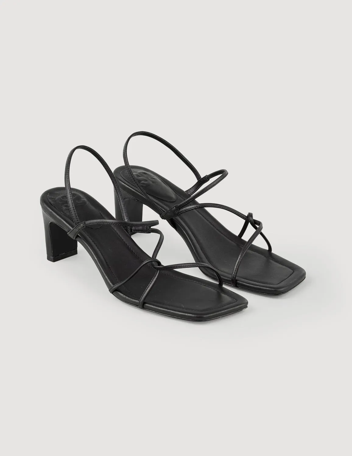 Afaye Strappy Sandals Black