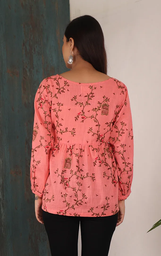 Alabaster Printed Top