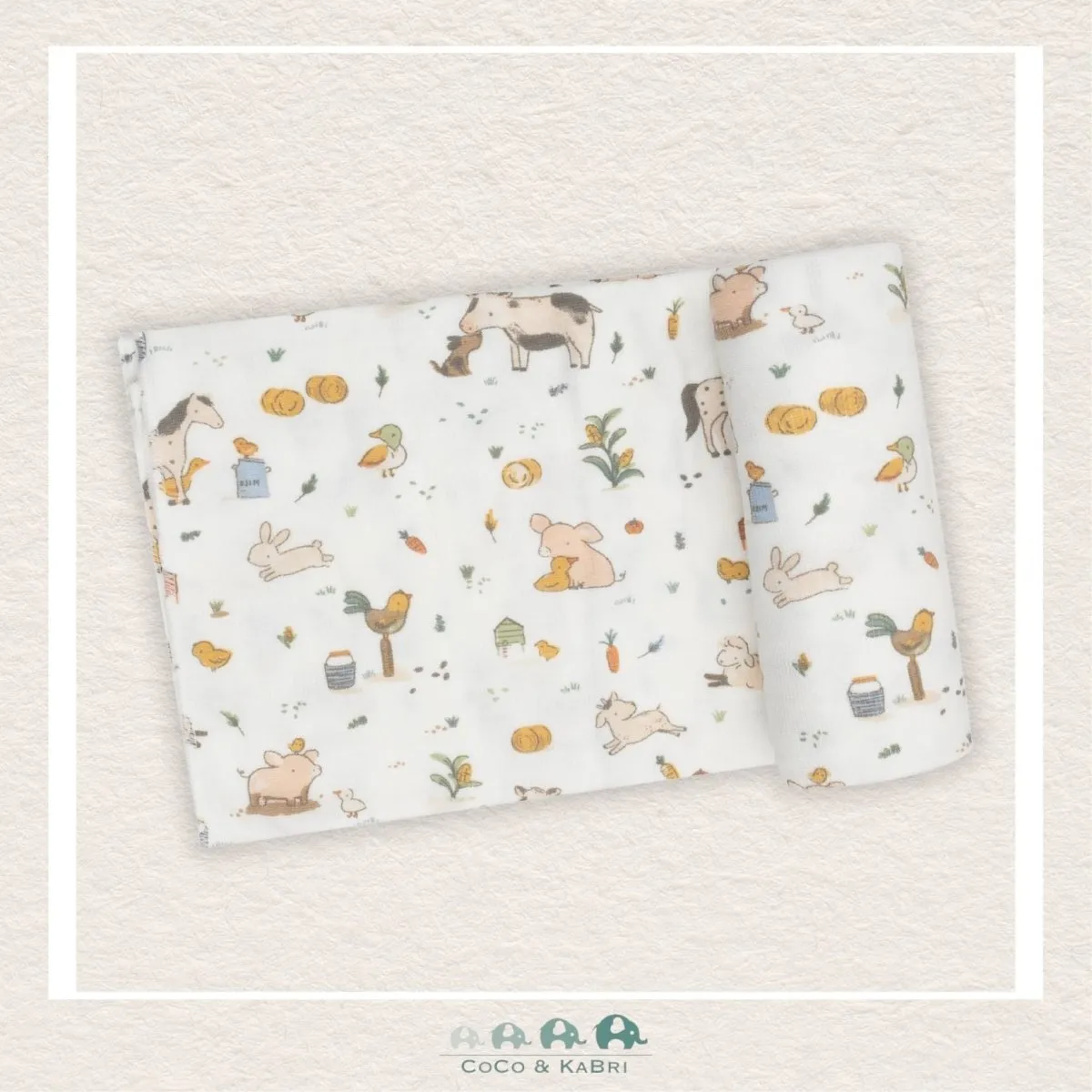 Angel Dear Farm Babies Swaddle Blanket