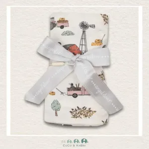Angel Dear Hay Farmer Pink - Swaddle Blanket