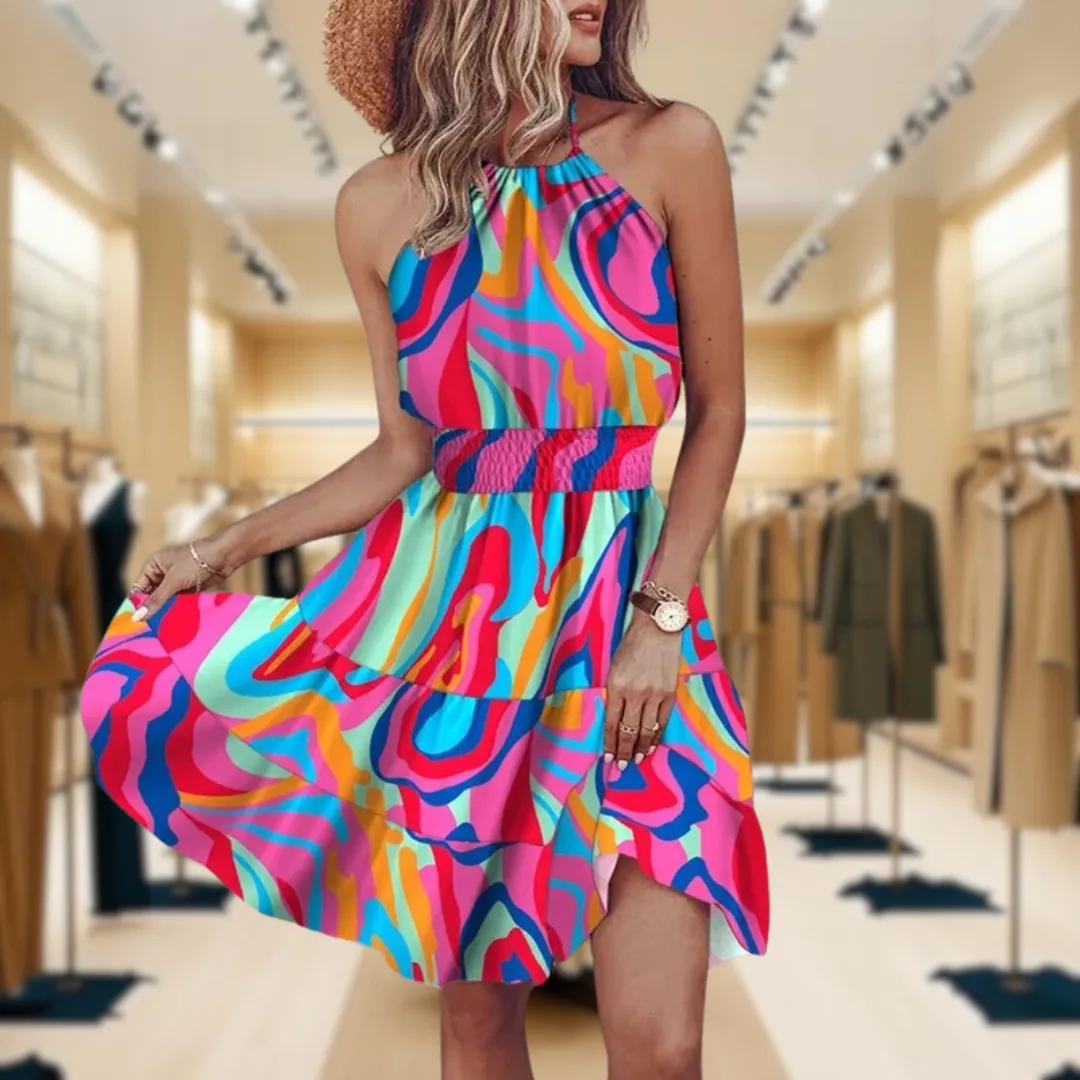 Angela™ - Chic Halter Dress