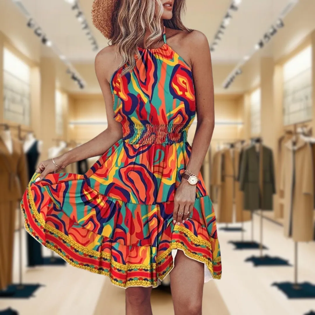 Angela™ - Chic Halter Dress