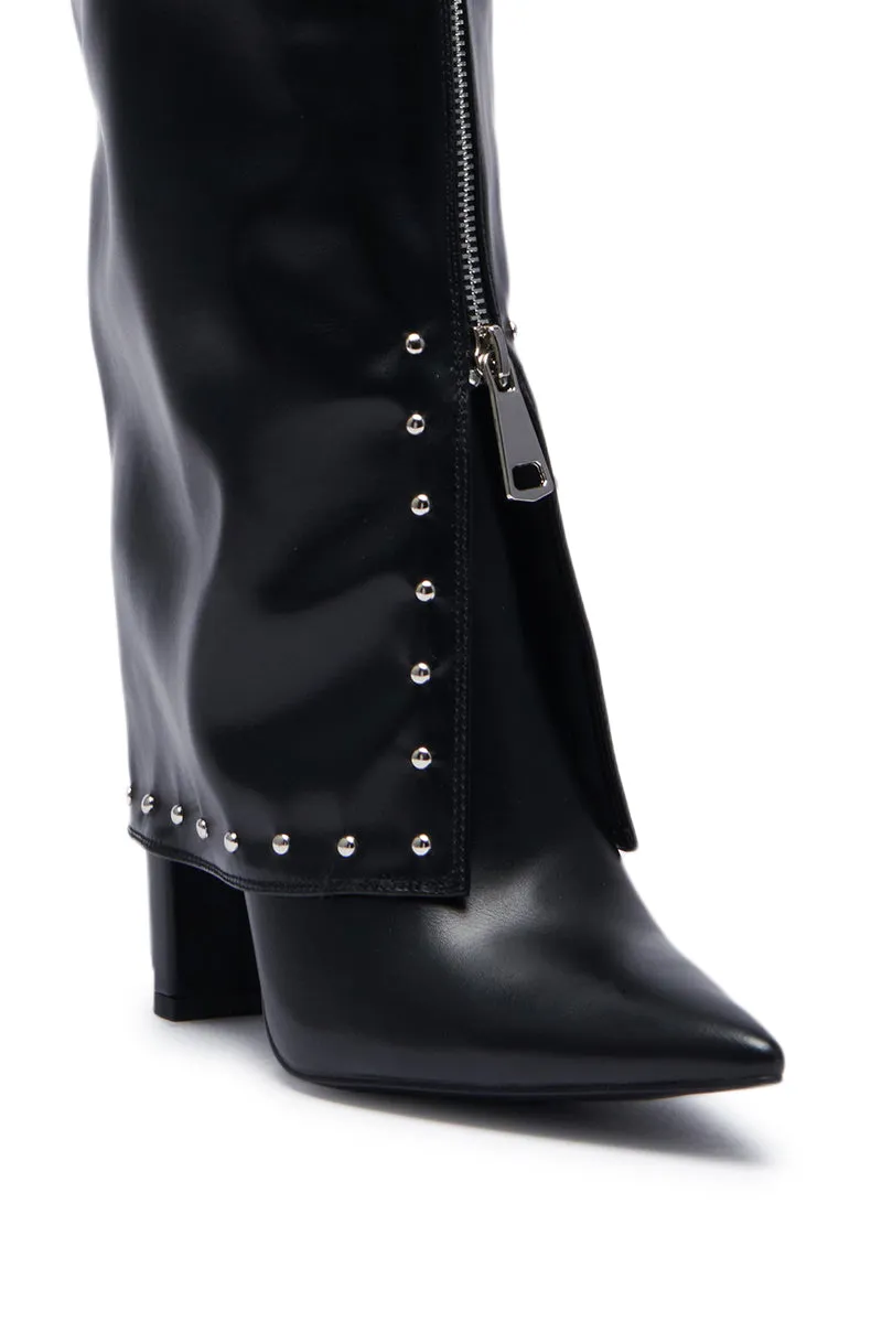 AZALEA WANG VEEVEE BLACK STILETTO BOOT