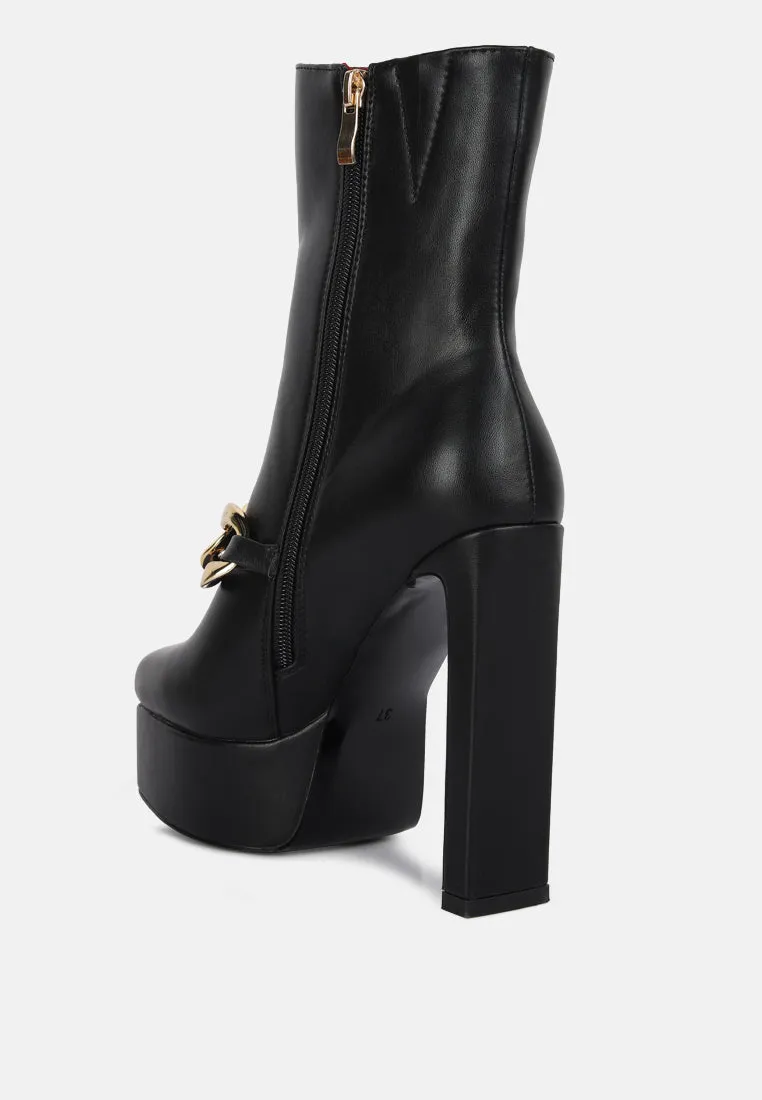 Bambini High Platform Ankle Boots By Ruw