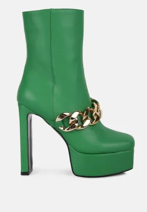 Bambini High Platform Ankle Boots By Ruw
