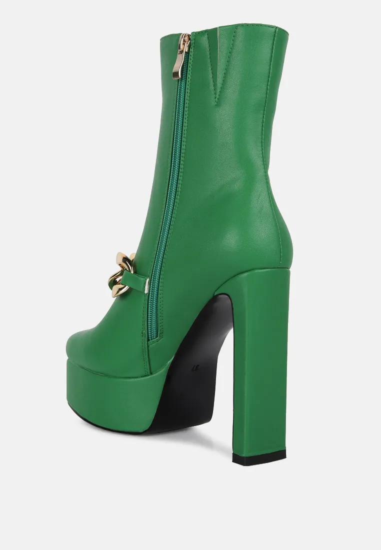 Bambini High Platform Ankle Boots By Ruw