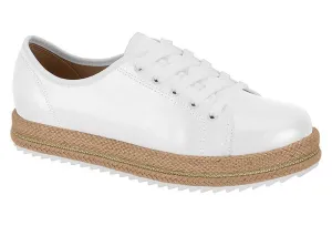 Beautiful White Espadrille Sneakers .