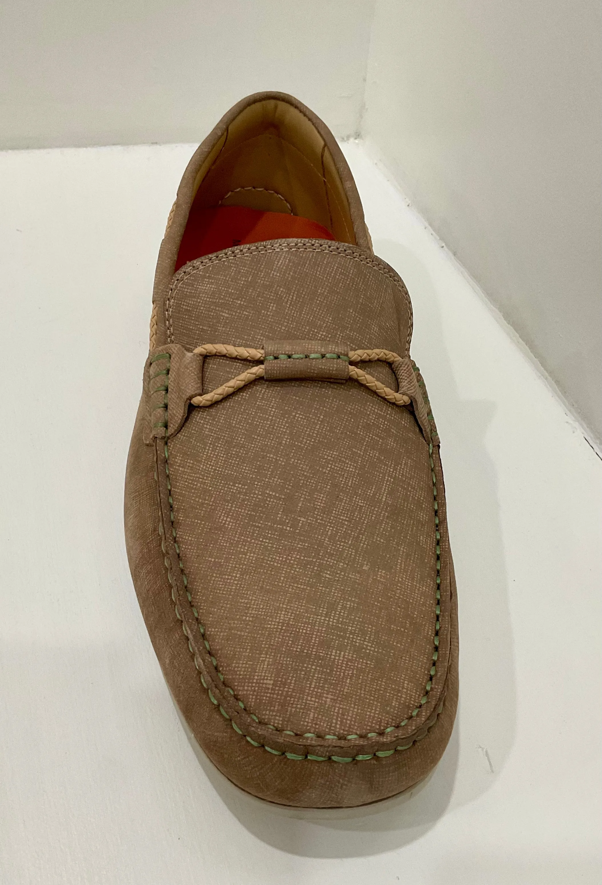 Bermuda Braid Nubuck Loafer - Sand
