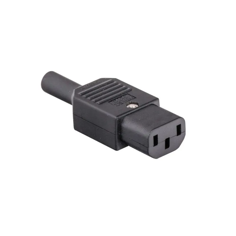 Black 3 Wire Flat Female With Cord Protector