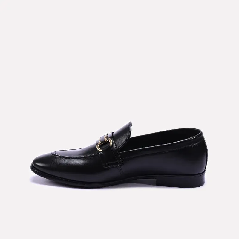 Black Slip On Loafers 0111354