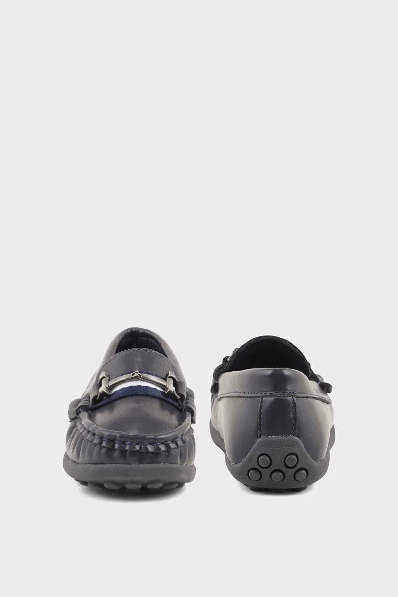Boys Formal Loafer Q10011-Navy