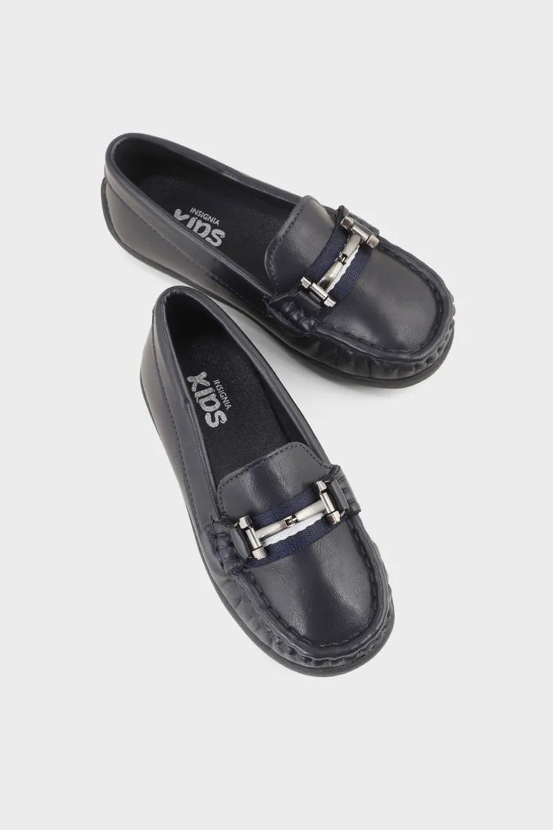 Boys Formal Loafer Q10011-Navy