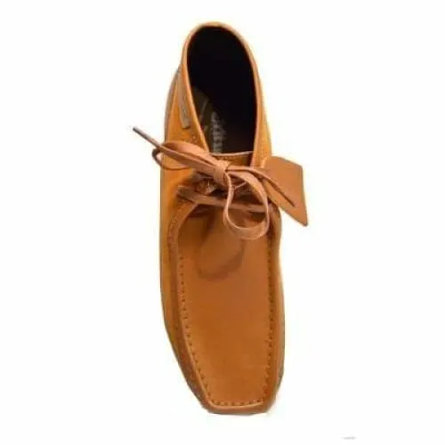 British Walkers New Castle Men's Cognac Suede and Leather Ankle Boots