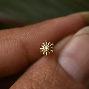 Brown Diamond Sun Stud