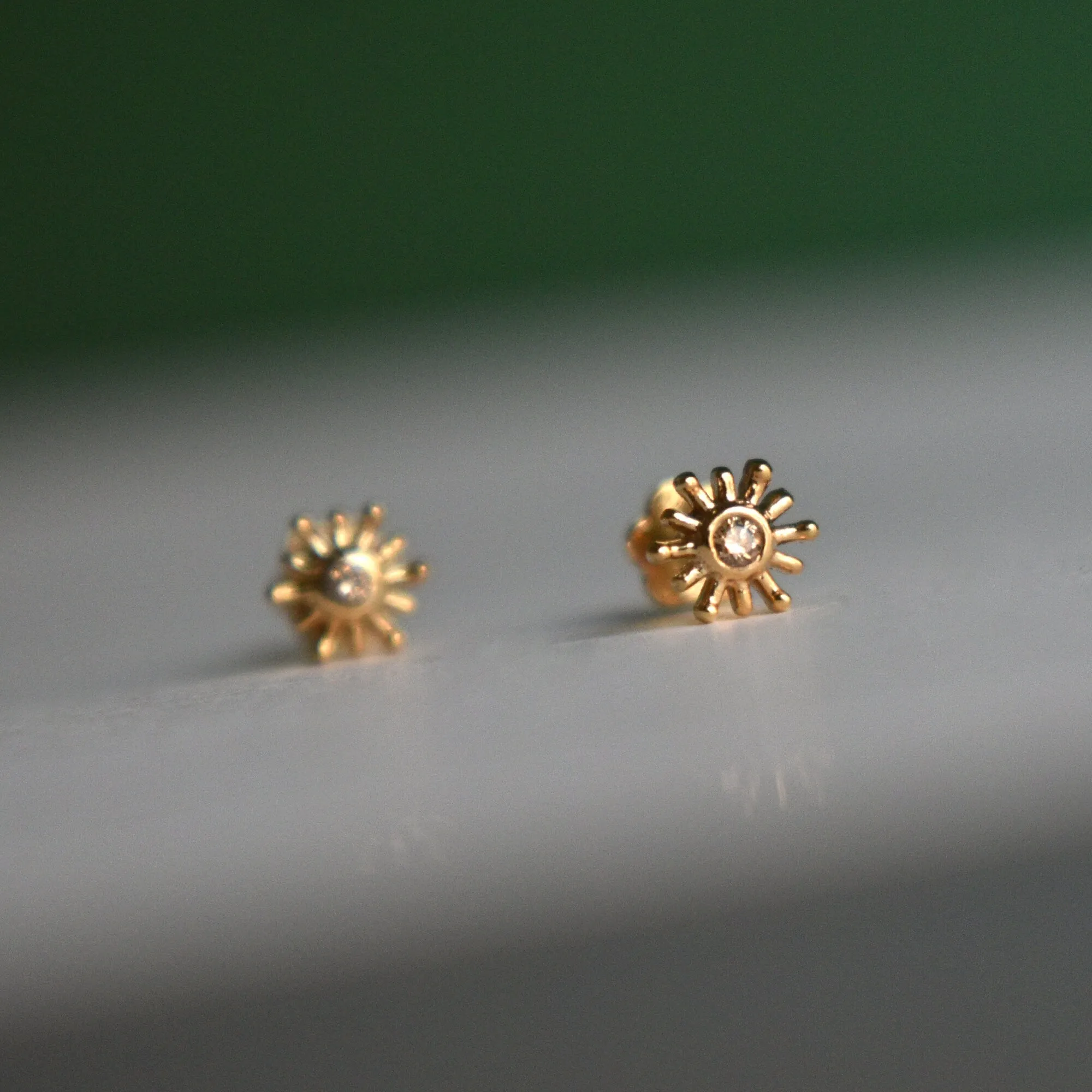 Brown Diamond Sun Stud