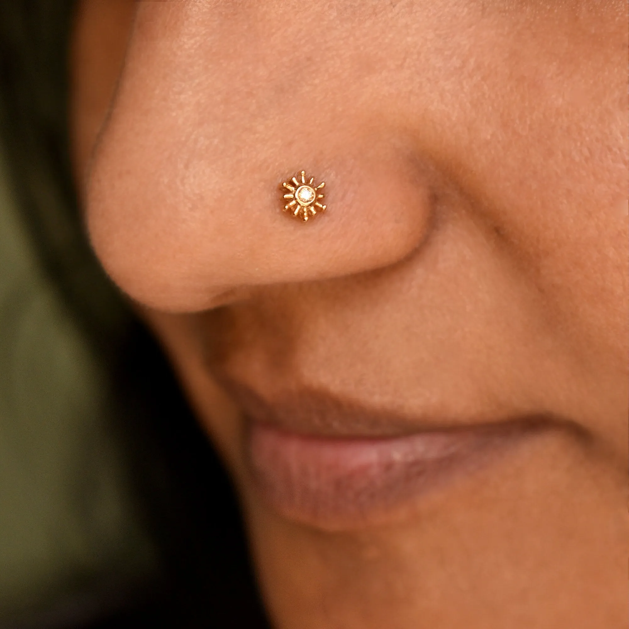Brown Diamond Sun Stud