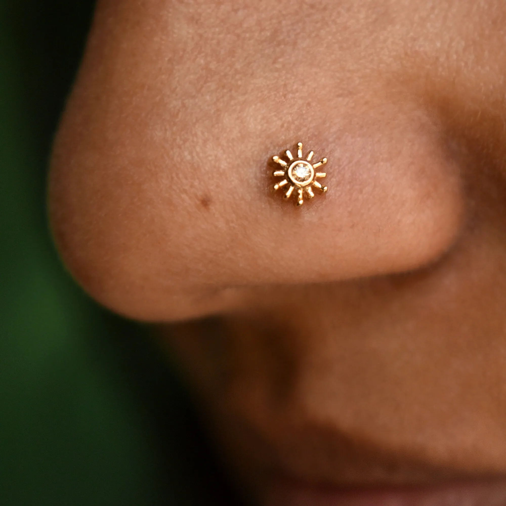 Brown Diamond Sun Stud