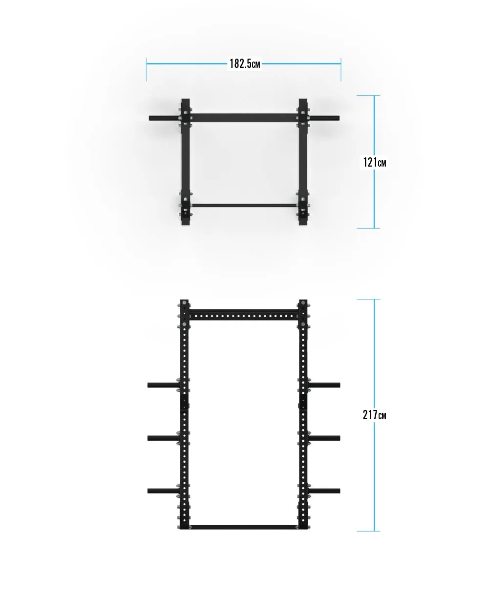 Bulldog Gear - MLFF Flat Foot Freestanding Power Rack With Pull Up Bar