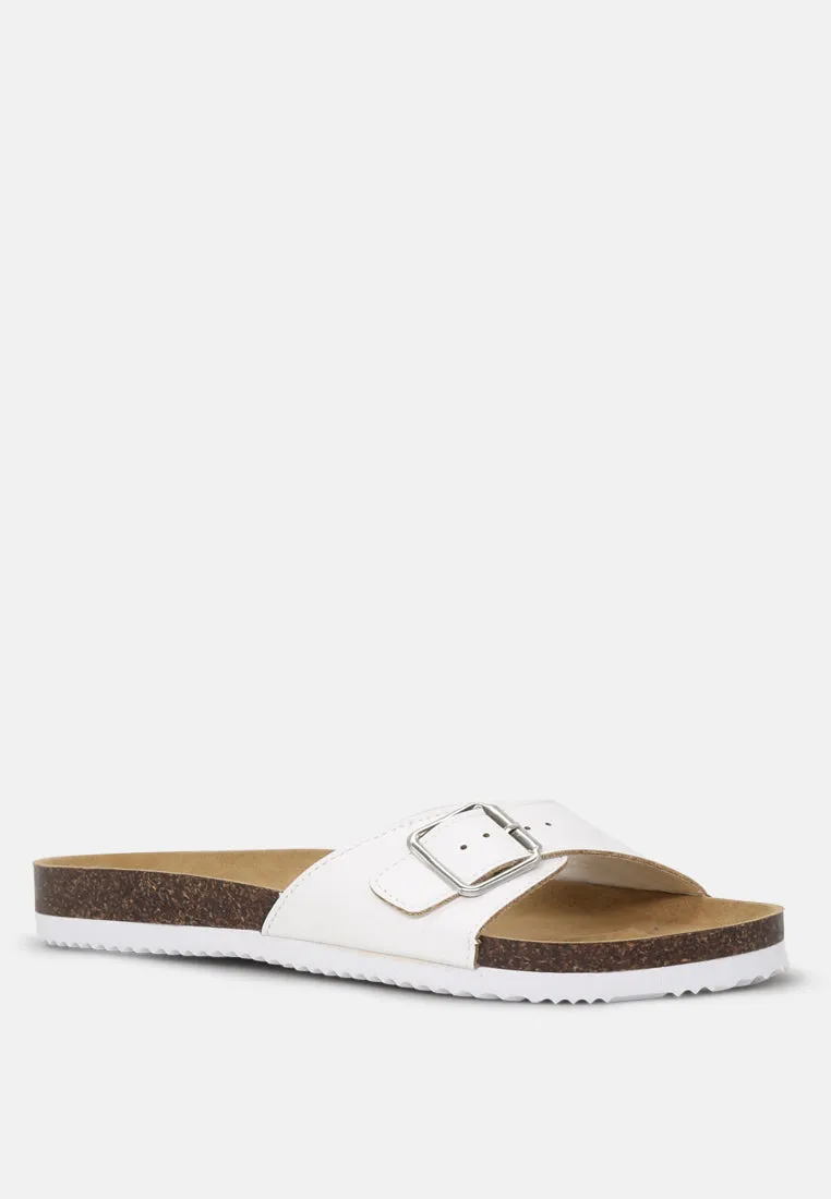 Candy Comfort Sliders With Adjustable Toe Strap