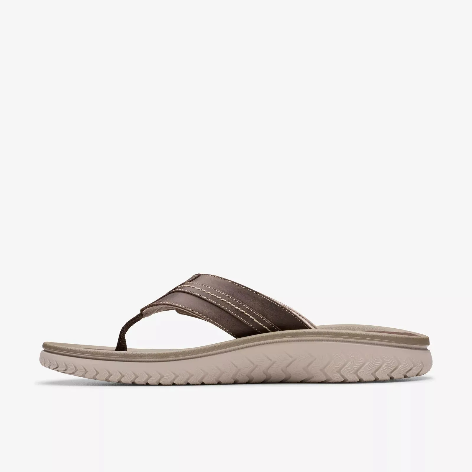 Clarks Men's Wesley Sun Navy | Brown Smooth Leather