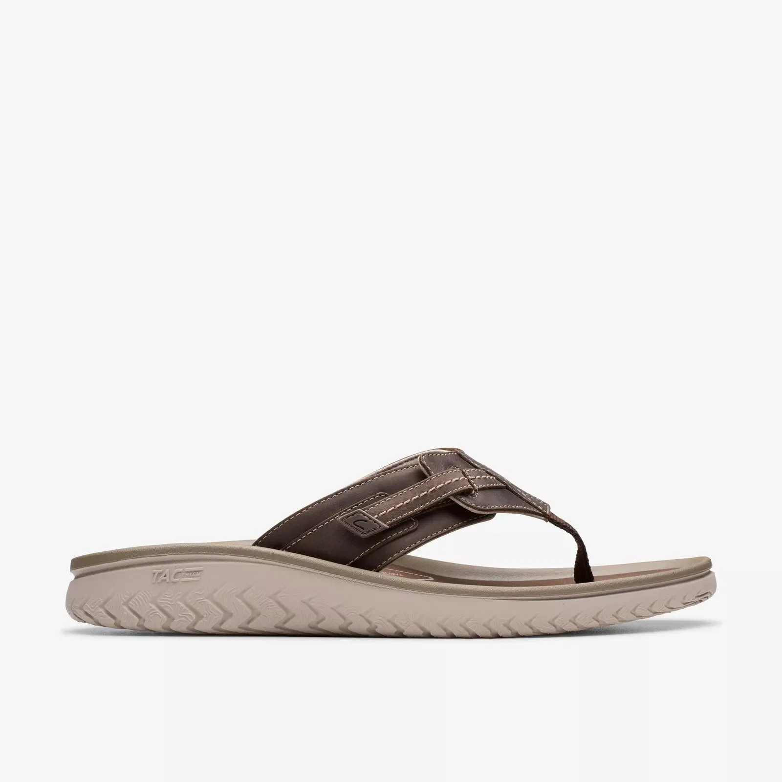 Clarks Men's Wesley Sun Navy | Brown Smooth Leather