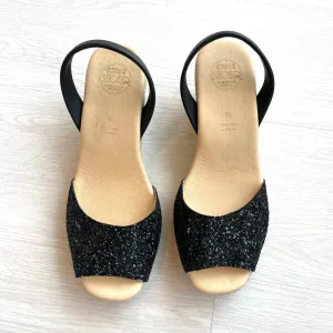 Classic Espadrille Wedge in Midnight Glitter - Outlet item - Size 40