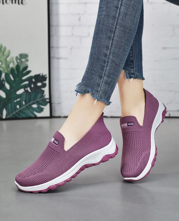 Classic Knitted Slip-On Sneakers for Effortless Casual Style