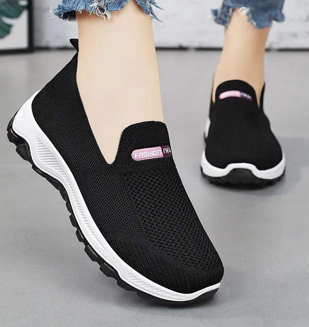 Classic Knitted Slip-On Sneakers for Effortless Casual Style