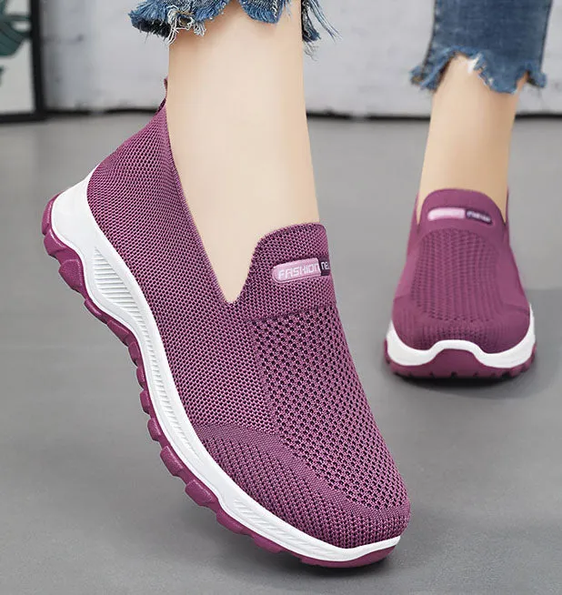 Classic Knitted Slip-On Sneakers for Effortless Casual Style
