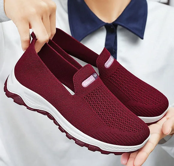 Classic Knitted Slip-On Sneakers for Effortless Casual Style