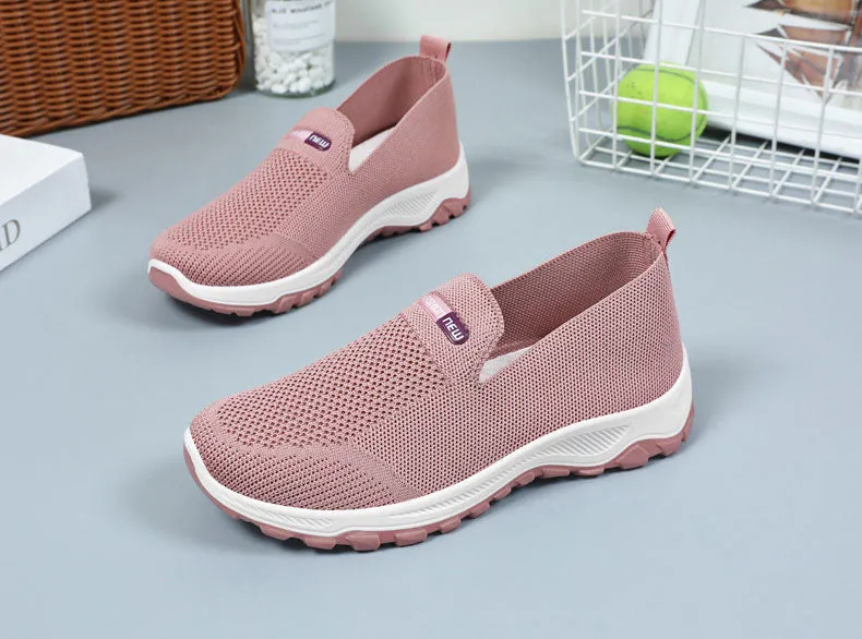 Classic Knitted Slip-On Sneakers for Effortless Casual Style
