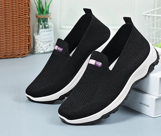 Classic Knitted Slip-On Sneakers for Effortless Casual Style