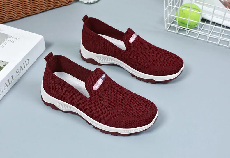 Classic Knitted Slip-On Sneakers for Effortless Casual Style