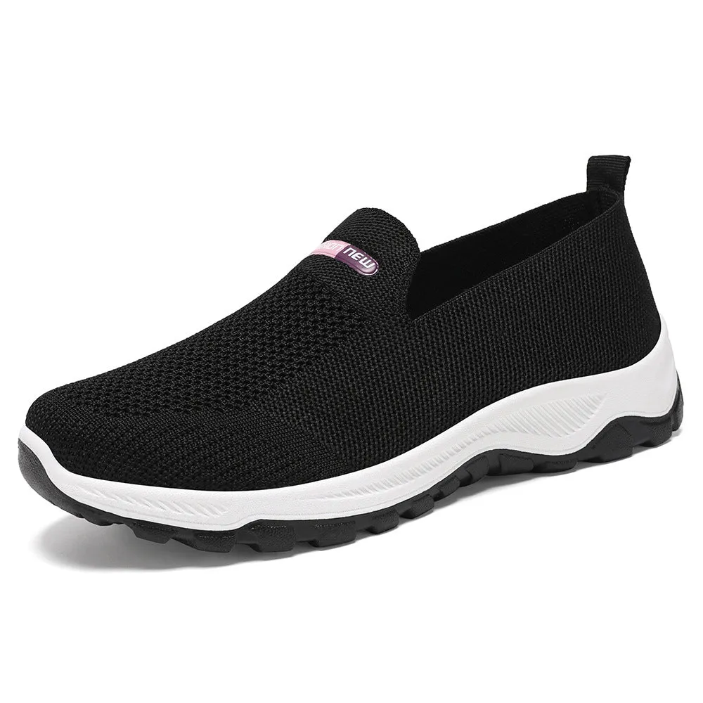 Classic Knitted Slip-On Sneakers for Effortless Casual Style