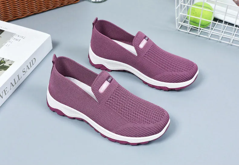 Classic Knitted Slip-On Sneakers for Effortless Casual Style