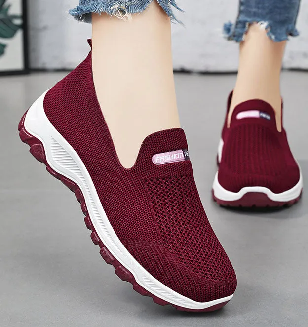 Classic Knitted Slip-On Sneakers for Effortless Casual Style
