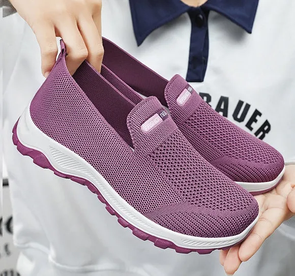 Classic Knitted Slip-On Sneakers for Effortless Casual Style