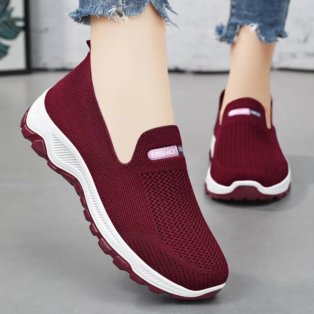 Classic Knitted Slip-On Sneakers for Effortless Casual Style