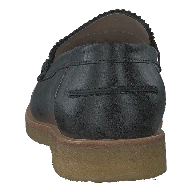 Classic Loafer With Soft Heelc Black