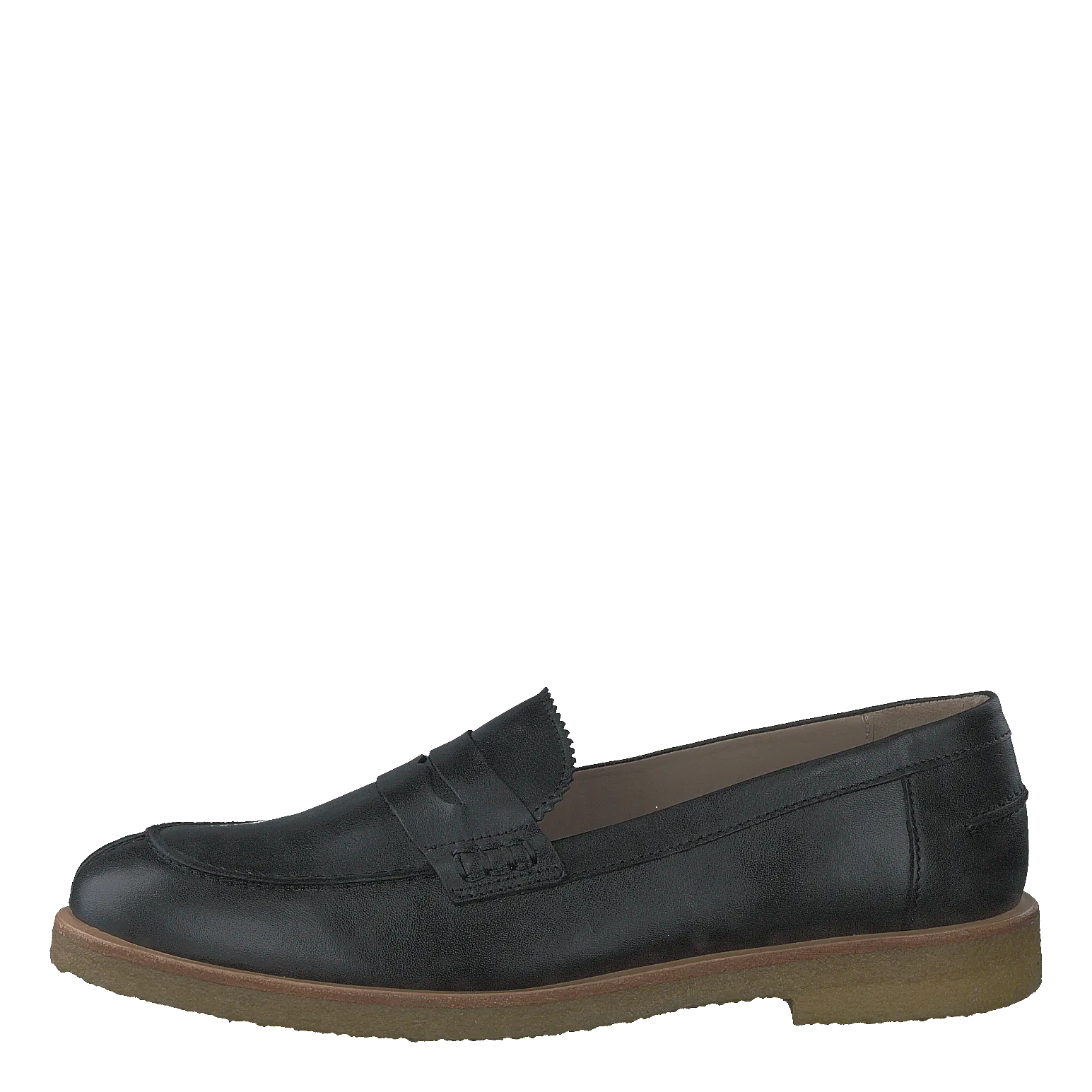 Classic Loafer With Soft Heelc Black
