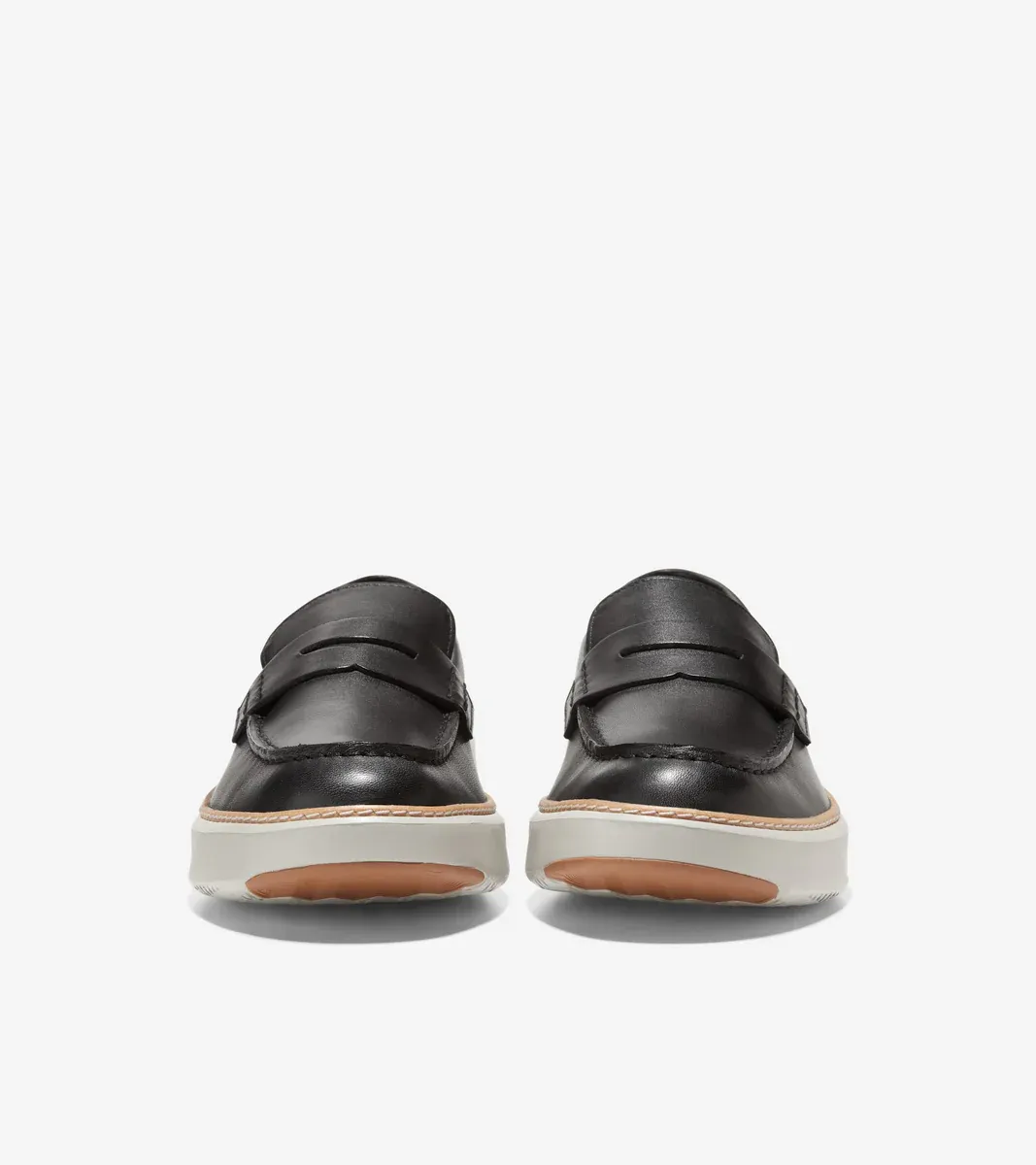 Cole Haan Men's GrandPrø Topspin Penny Loafer Black Silver Birch Leather C36647