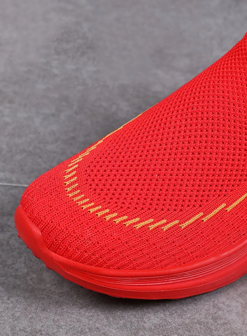 Comfortable and Breathable Minimalist Slip-On Sneakers for Women