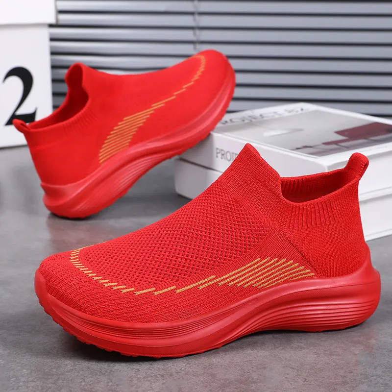 Comfortable and Breathable Minimalist Slip-On Sneakers for Women