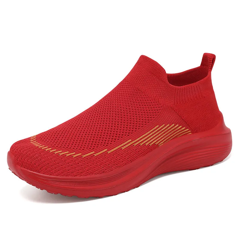 Comfortable and Breathable Minimalist Slip-On Sneakers for Women